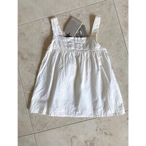 Jean Bourget NWT girls sleeveless cream tank 5A